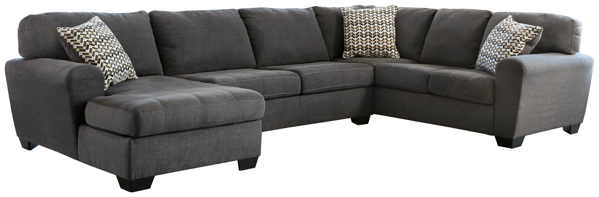 Ambee - Left Arm Facing Corner Chaise 3 Pc Sectional - Slate - Urban Living Furniture (Los Angeles, CA)