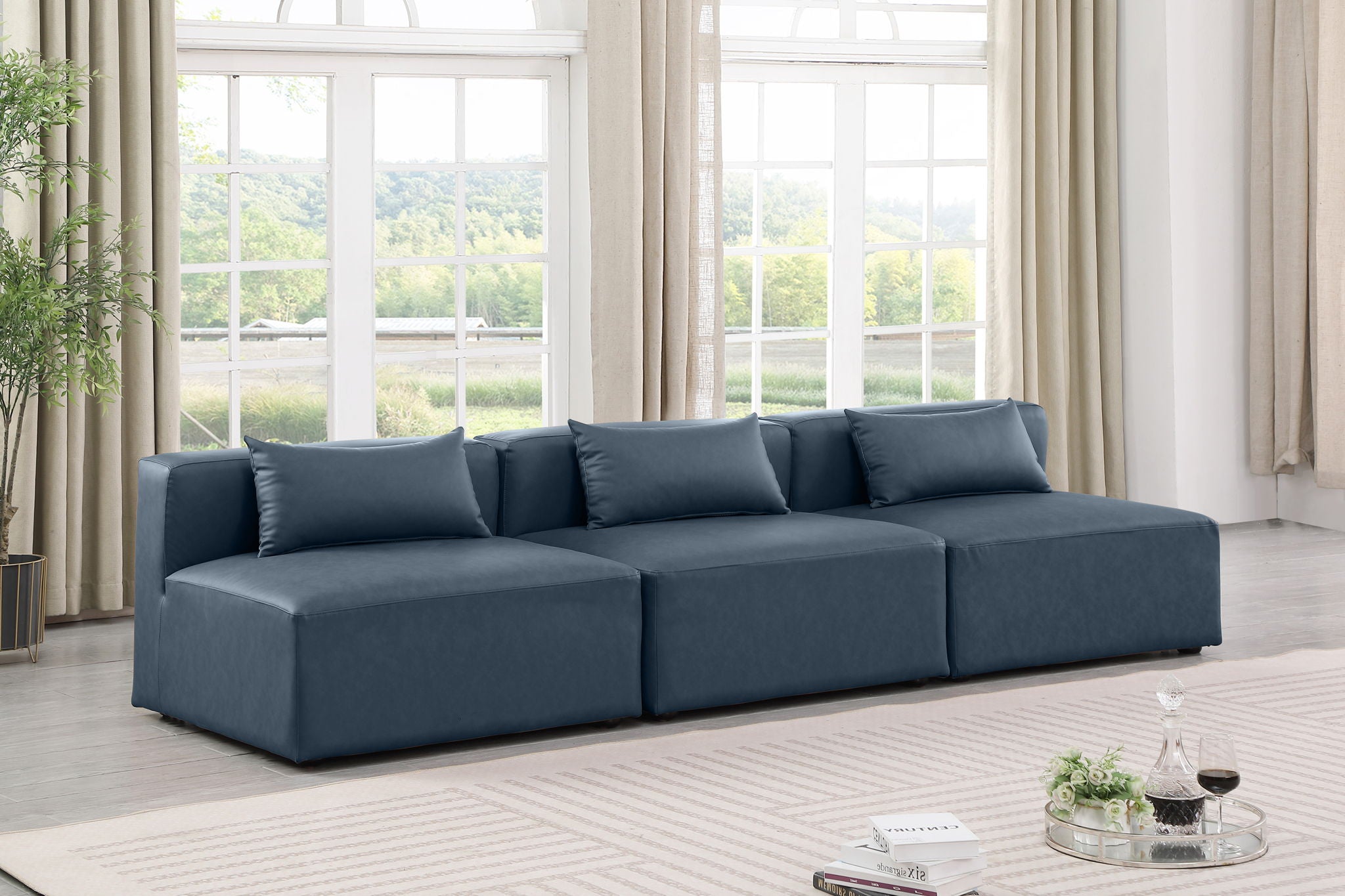Cube - Modular 3 Seat Armless Sofa