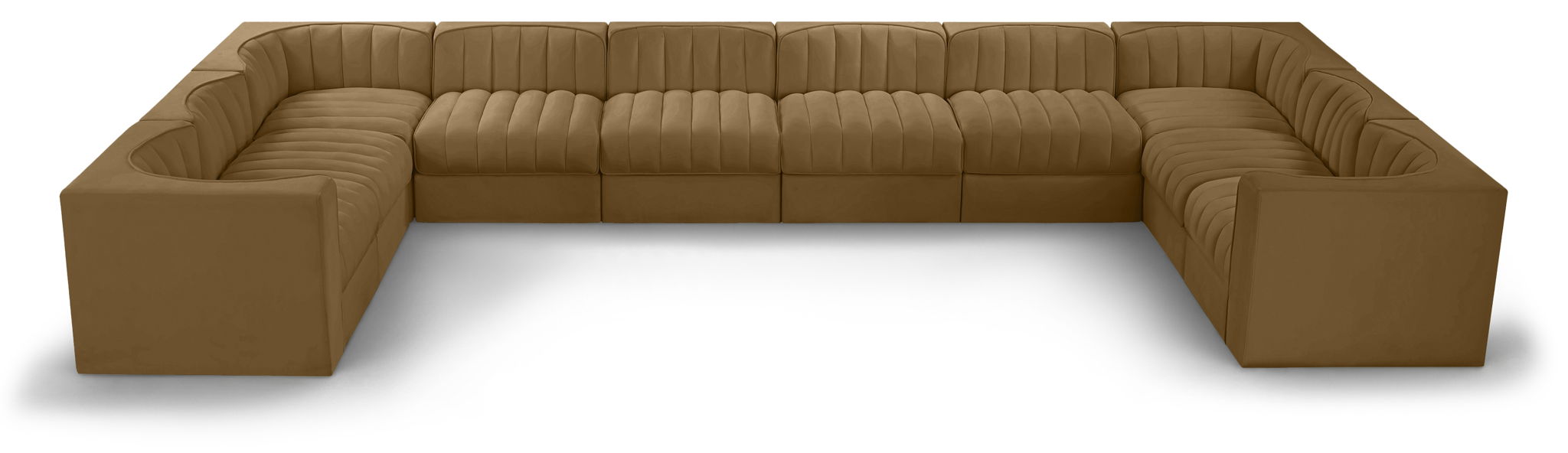 Rummi - Velvet Performance Fabric Upholstered 10 Piece Modular Sectional - Urban Living Furniture (Los Angeles, CA)
