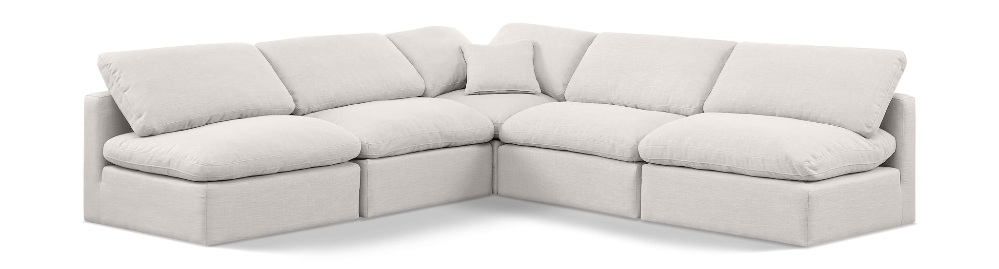Indulge - Linen 5 Piece Modular Corner Armless Sectional - Urban Living Furniture (Los Angeles, CA)