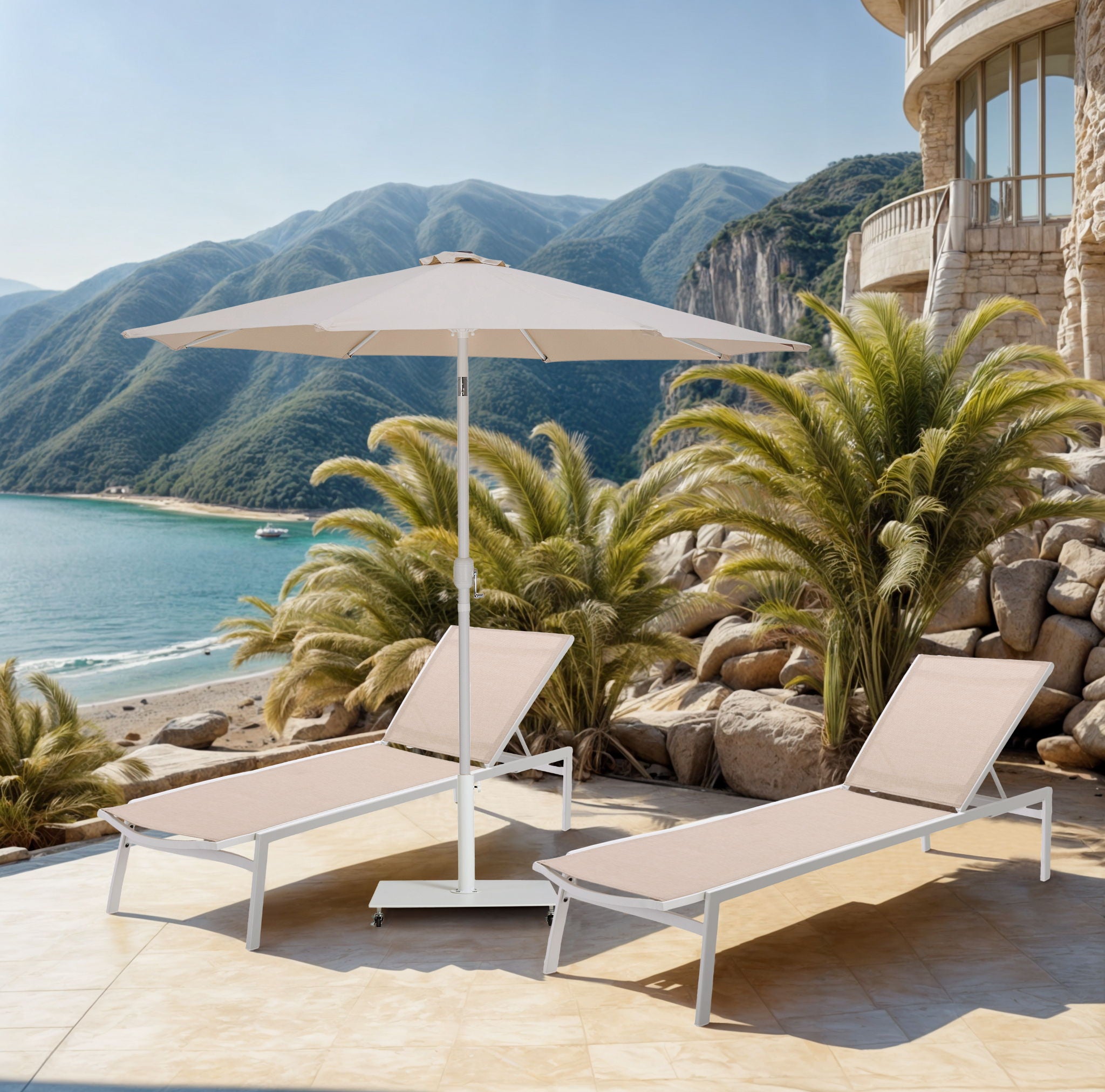 Fiji - Patio Umbrella With White Pole - Urban Living Furniture (Los Angeles, CA)