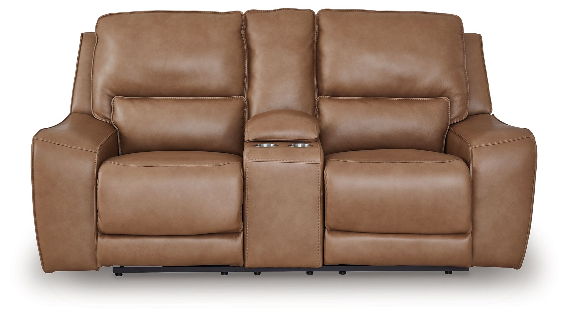 DeepWakes - Caramel - Power Reclining Loveseat / Console / Adjustable Headrest - Urban Living Furniture (Los Angeles, CA)