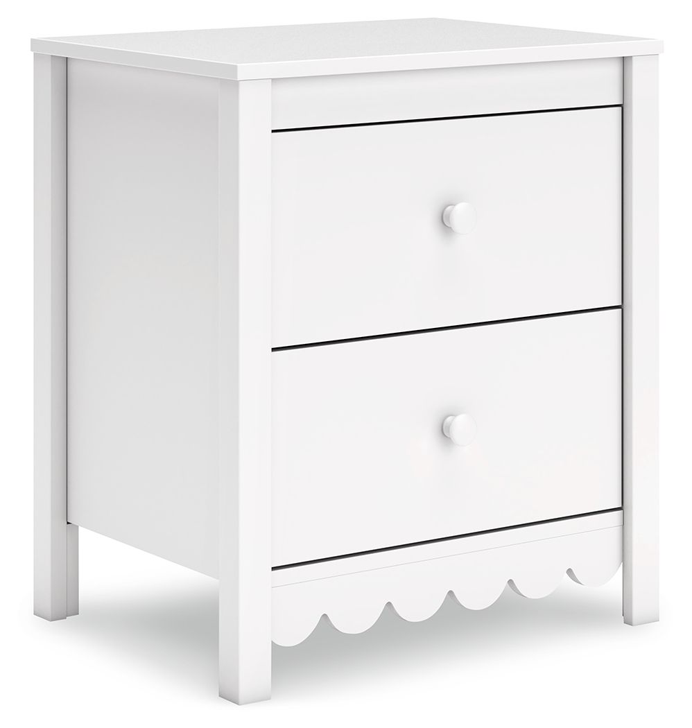 Hallityn - White - Two Drawer Night Stand - Urban Living Furniture (Los Angeles, CA)