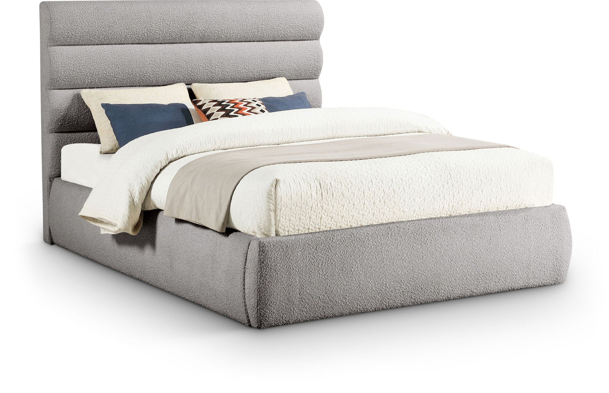 Adam - Boucle Fabric Bed With 52" Headboard - Urban Living Furniture (Los Angeles, CA)