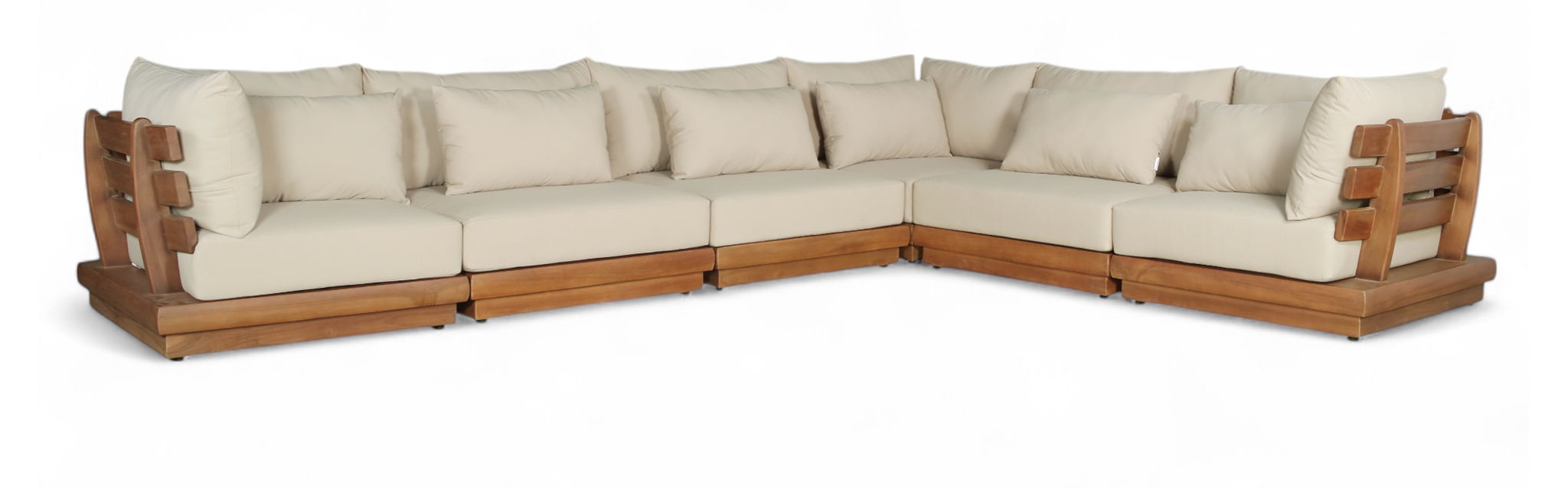 Mirella - 6 Piece Water Resistant Fabric Upholstered Outdoor Patio Modular Sectional - Urban Living Furniture (Los Angeles, CA)