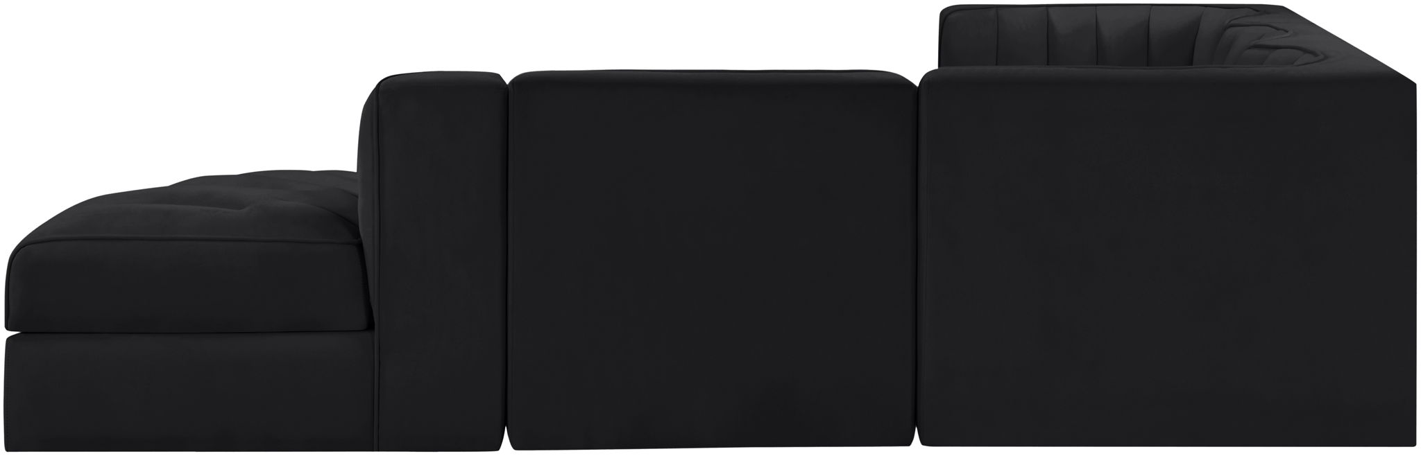 Rummi - Velvet Performance Fabric Upholstered 5 Piece Modular Sectional - Urban Living Furniture (Los Angeles, CA)