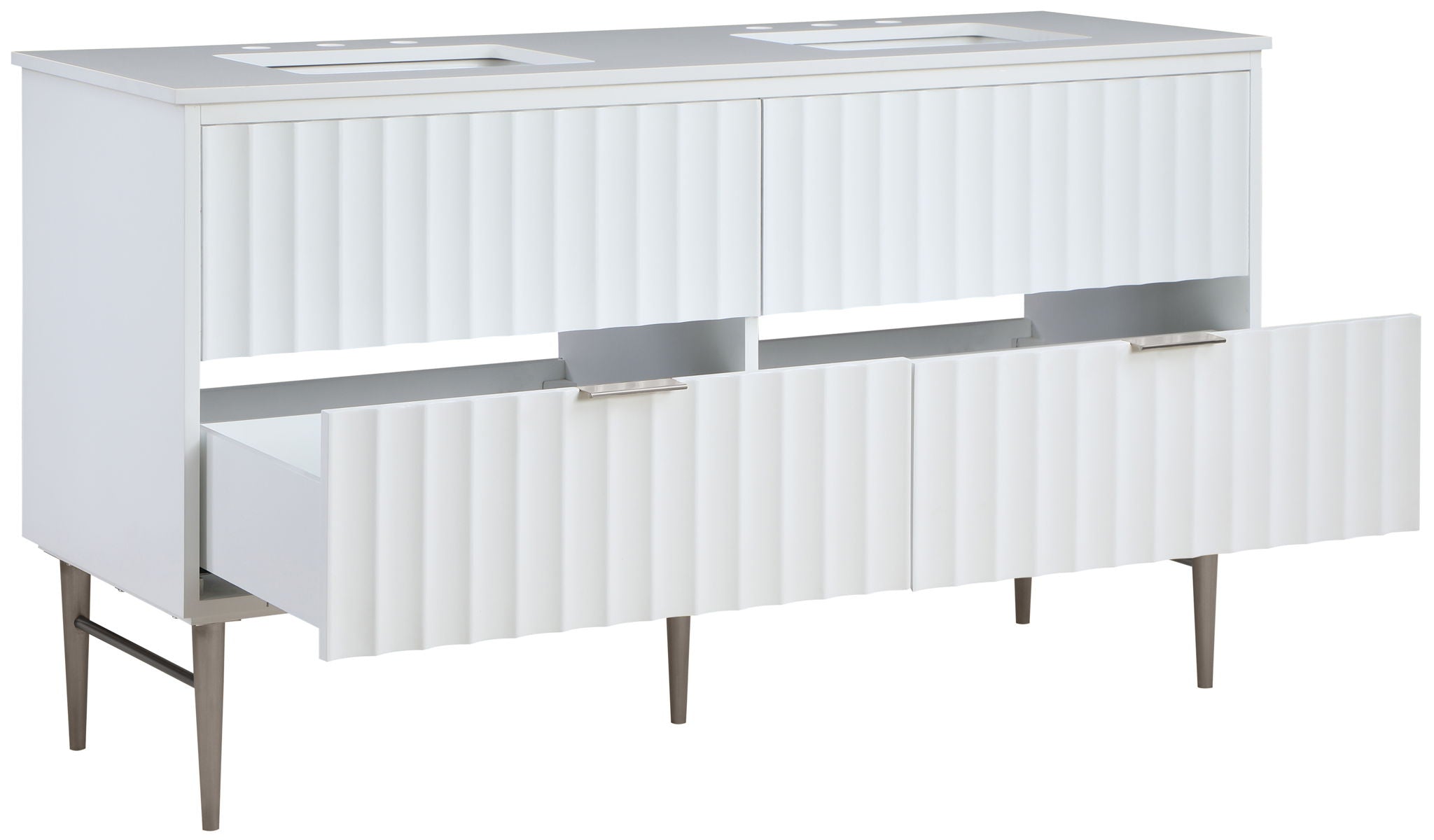 Modernist - Bathroom Vanity With Chrome Legs - Urban Living Furniture (Los Angeles, CA)