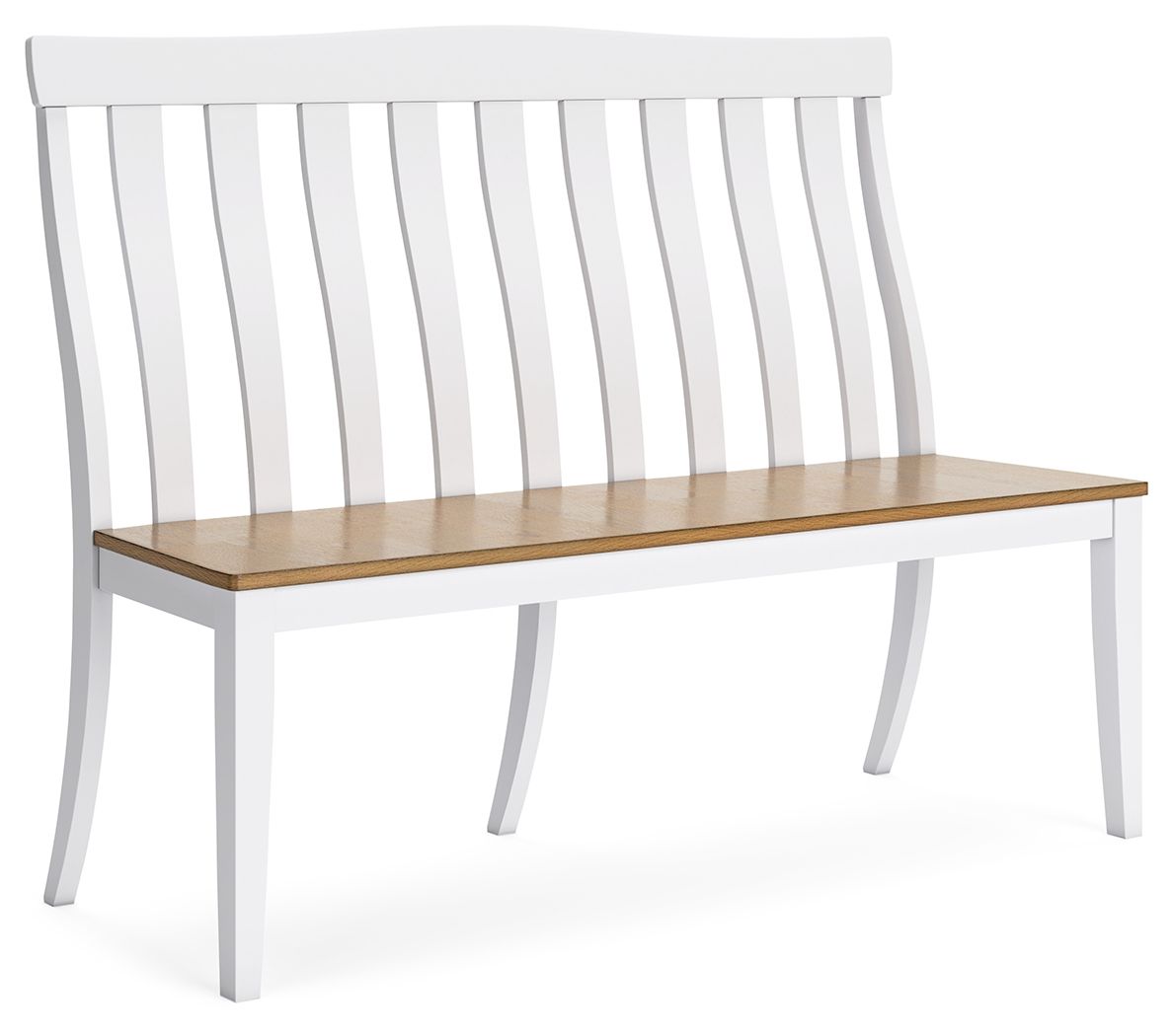 Ashbryn - White / Natural - Double Dining Chair - Urban Living Furniture (Los Angeles, CA)