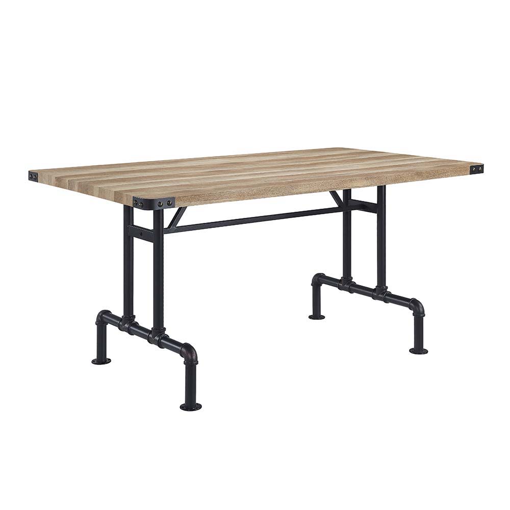Edina - Dining Table - Oak & Sandy Black - Urban Living Furniture (Los Angeles, CA)
