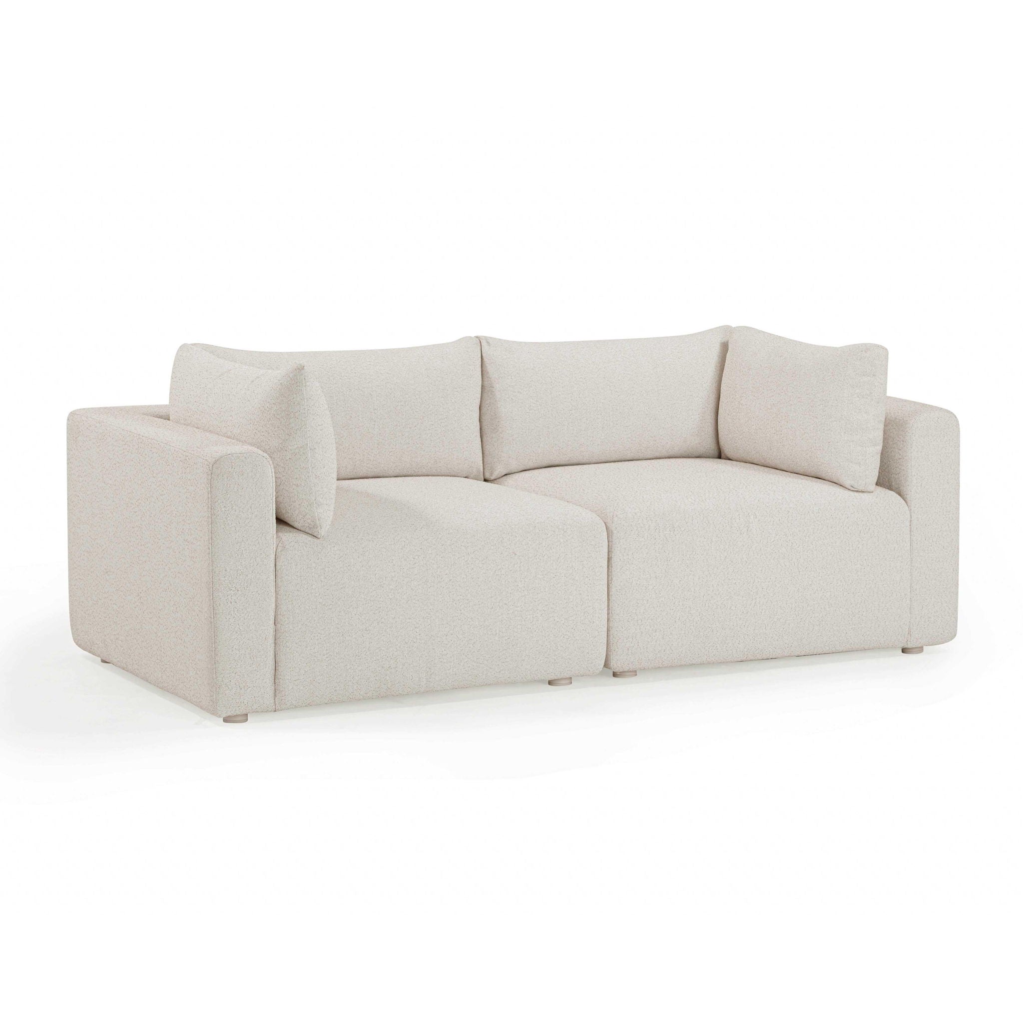Hangover - Outdoor Modular Loveseat - Cream - Urban Living Furniture (Los Angeles, CA)