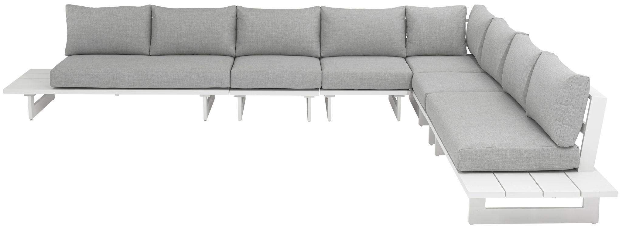 Maldives - 6 Piece Water Resistant Outdoor Patio Modular Sectional With White Base - Urban Living Furniture (Los Angeles, CA)