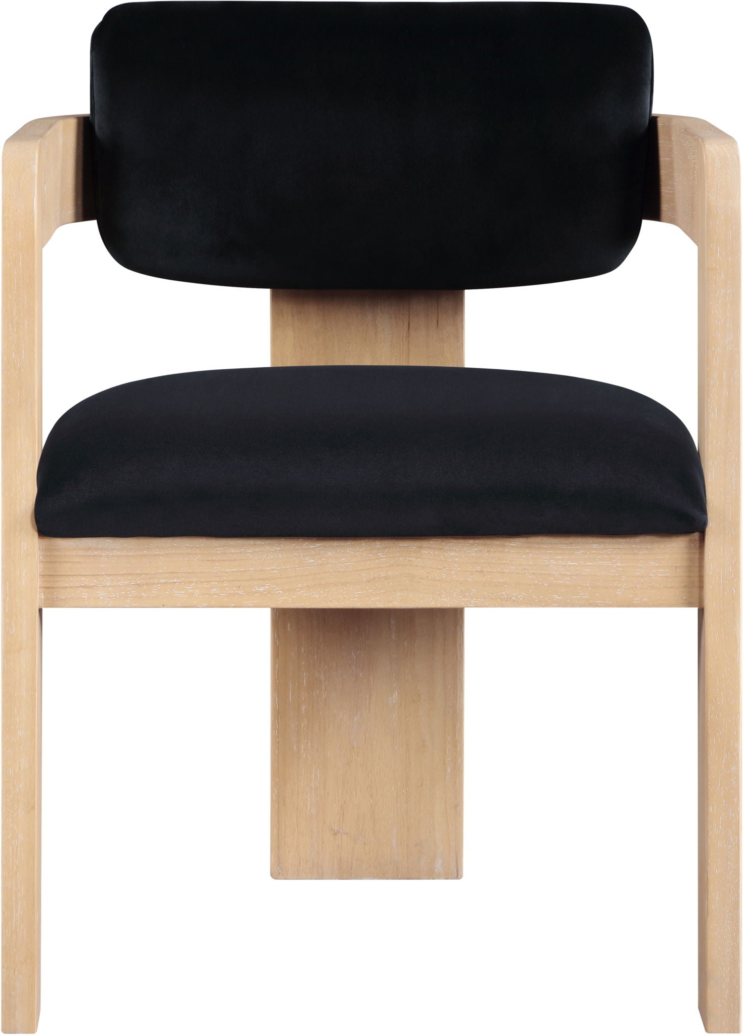 Sacha - Velvet Dining Chair With Natural Base (Set of 2) - Urban Living Furniture (Los Angeles, CA)