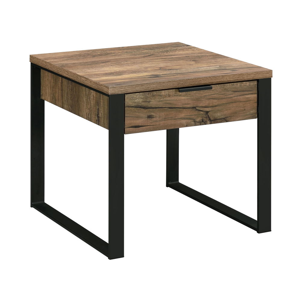 Aflo - End Table - Weathered Oak & Black - Urban Living Furniture (Los Angeles, CA)
