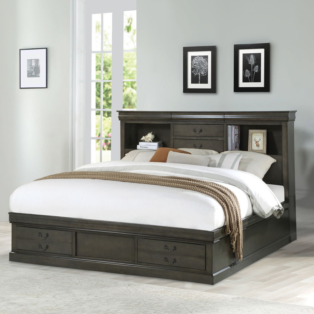 Louis Philippe III - Bed w/Storage - Urban Living Furniture (Los Angeles, CA)