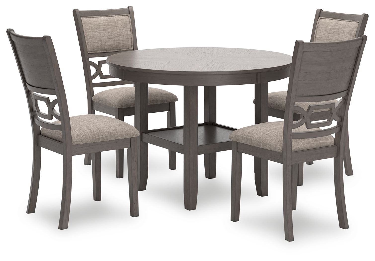 Wrenning - Gray - Dining Room Table Set (Set of 5) - Urban Living Furniture (Los Angeles, CA)