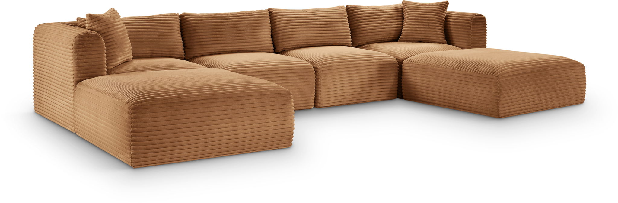 Shaggy - Fabric 6 Piece Modular Sectional With 2 Ottomans - Urban Living Furniture (Los Angeles, CA)