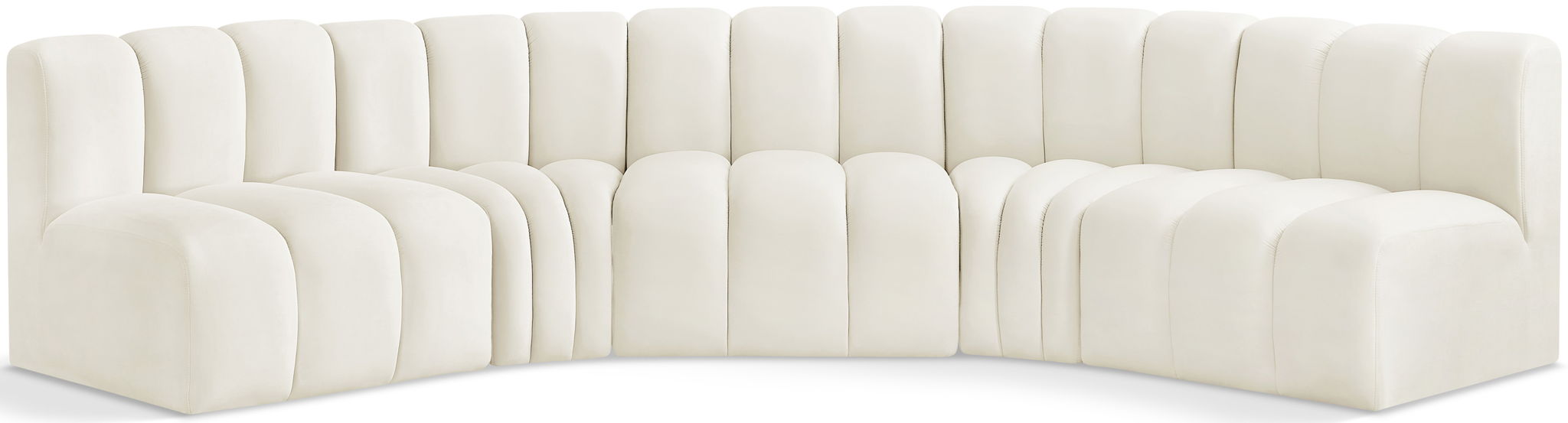 Arc - Velvet 5 Piece U-Shaped Modular Sofa - Urban Living Furniture (Los Angeles, CA)