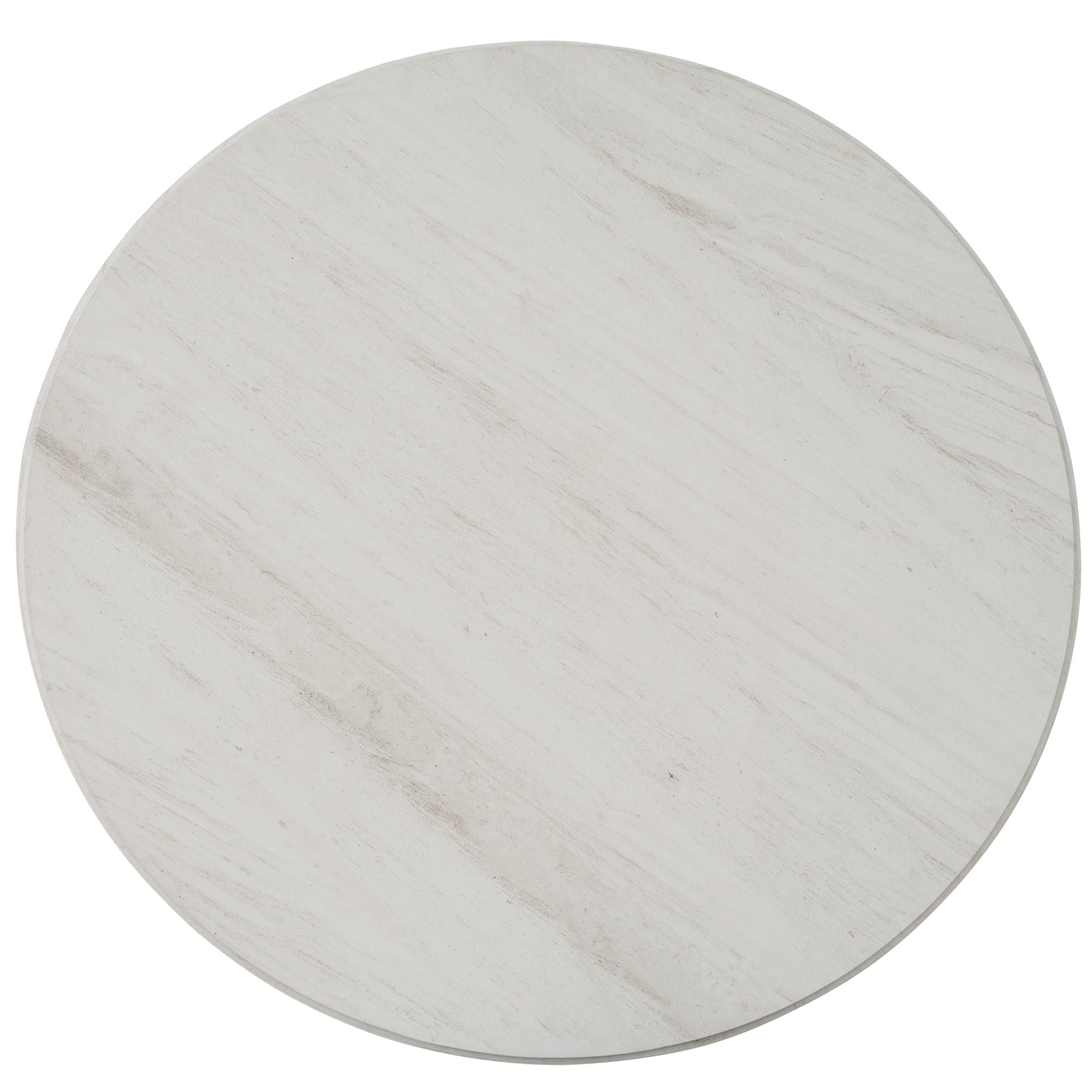 Escape - Round Dining Table - Glazed Natural Oak / Black Metal Trim