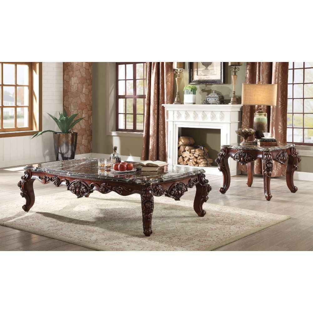 Forsythia - Coffee Table - Marble Top & Walnut - Urban Living Furniture (Los Angeles, CA)