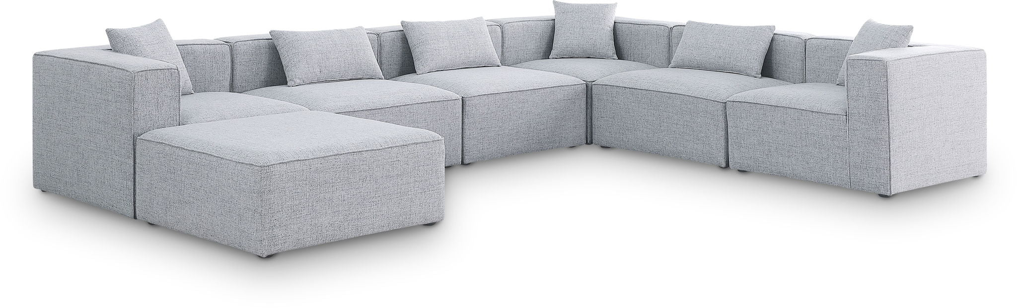 Cube - Linen 7 Piece Modular Sectional - Urban Living Furniture (Los Angeles, CA)