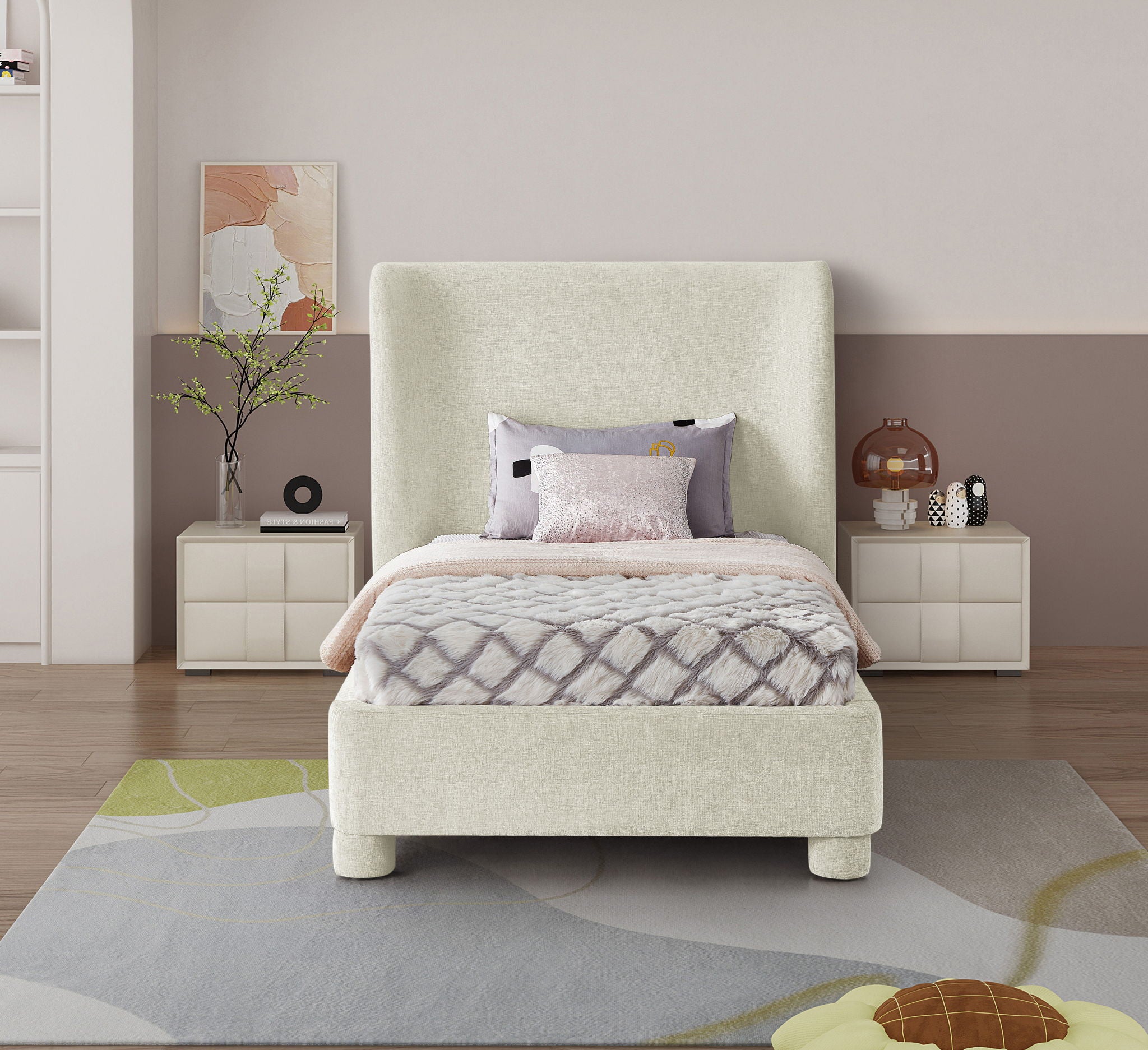 Penny - Chenille Fabric Bed - Urban Living Furniture (Los Angeles, CA)