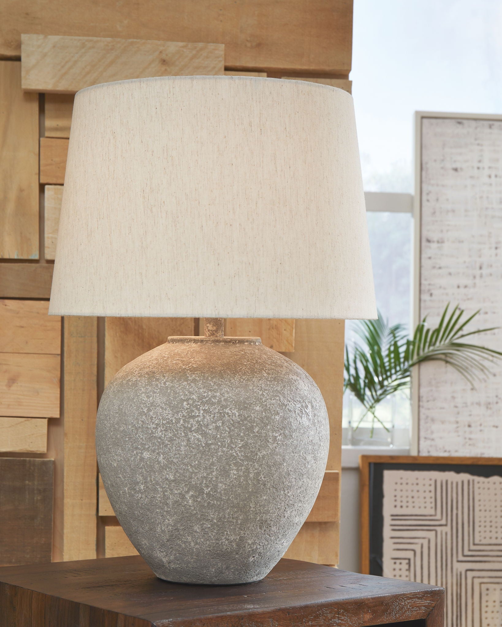 Dreward - Distressed Gray - Paper Table Lamp - Urban Living Furniture (Los Angeles, CA)
