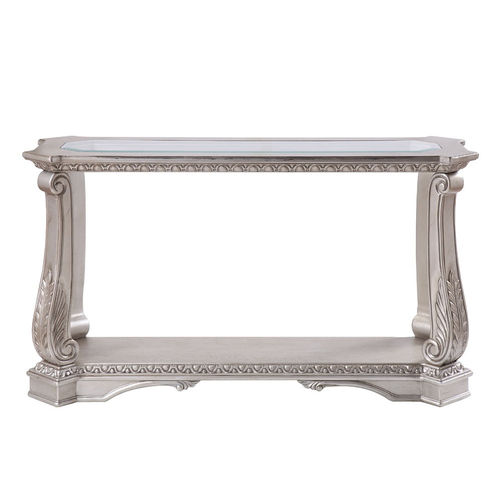 Northville - Sofa Table - Clear Glass & Antique Silver - Urban Living Furniture (Los Angeles, CA)