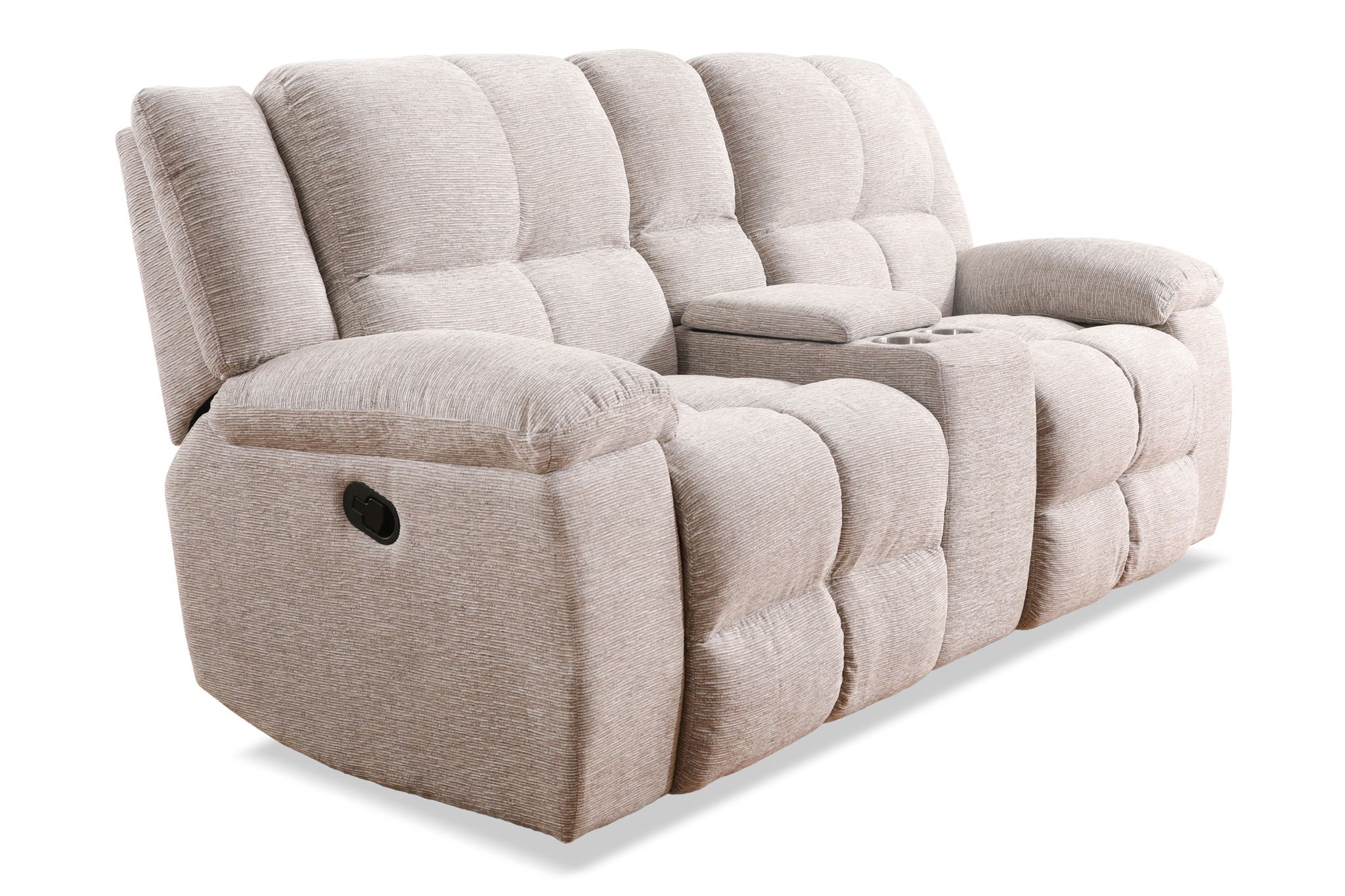 Buster - Reclining Console Loveseat - Opal Taupe - Urban Living Furniture (Los Angeles, CA)