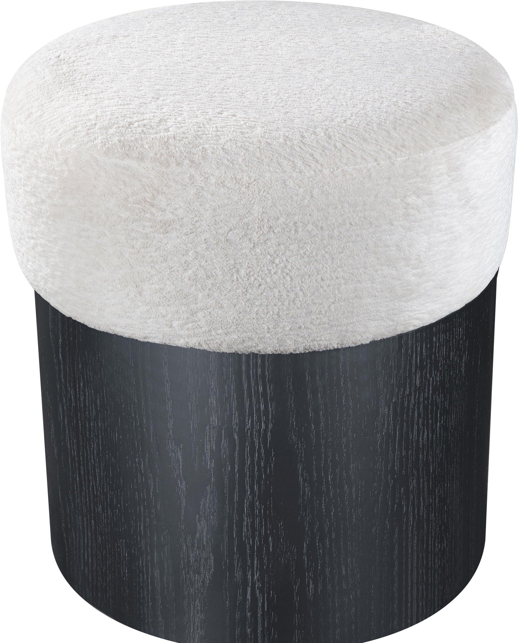 Nimes - Ottoman / Stool With Black Base - Urban Living Furniture (Los Angeles, CA)