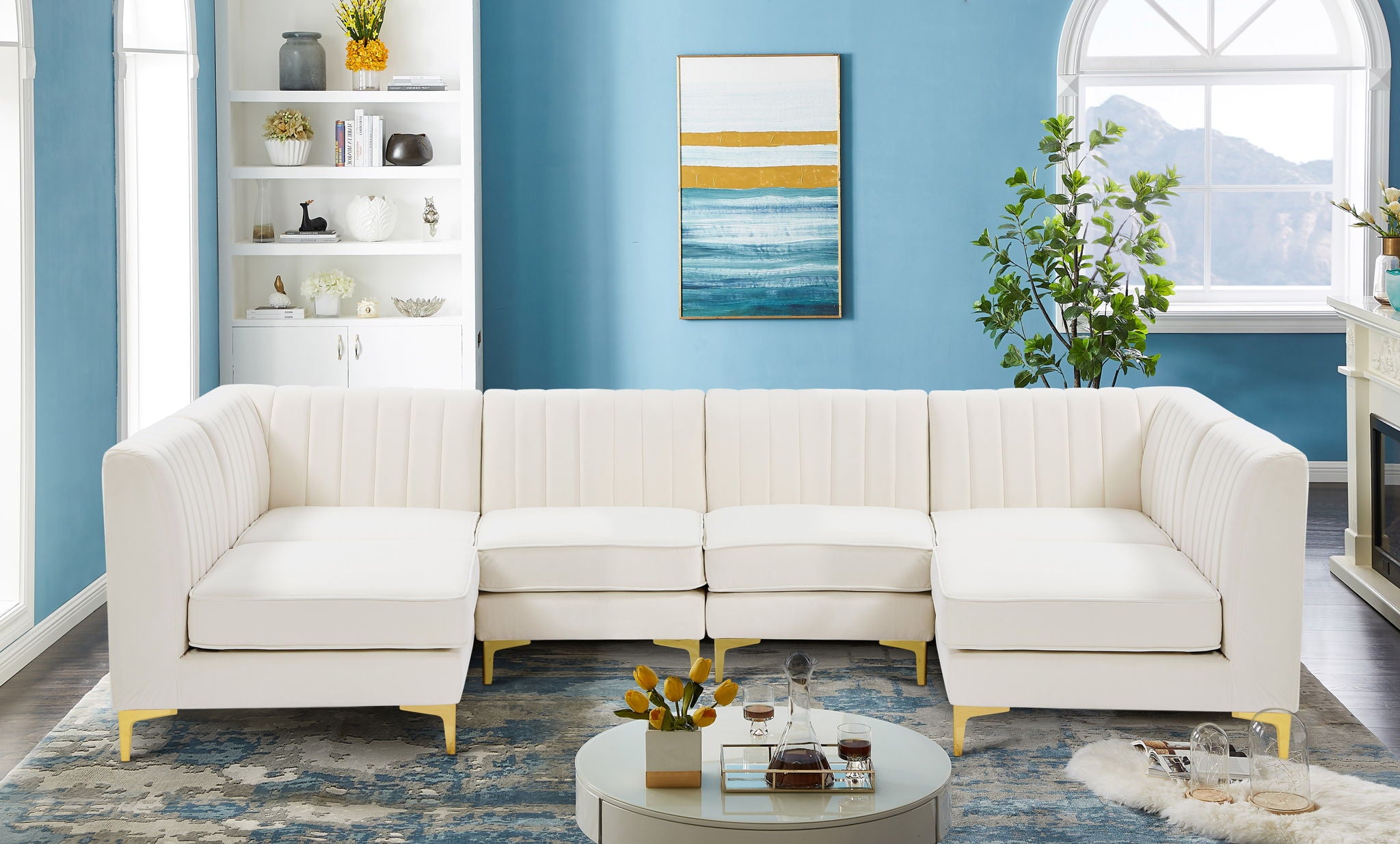 Alina - 6 Piece Modular U-Shaped Sectional - Urban Living Furniture (Los Angeles, CA)