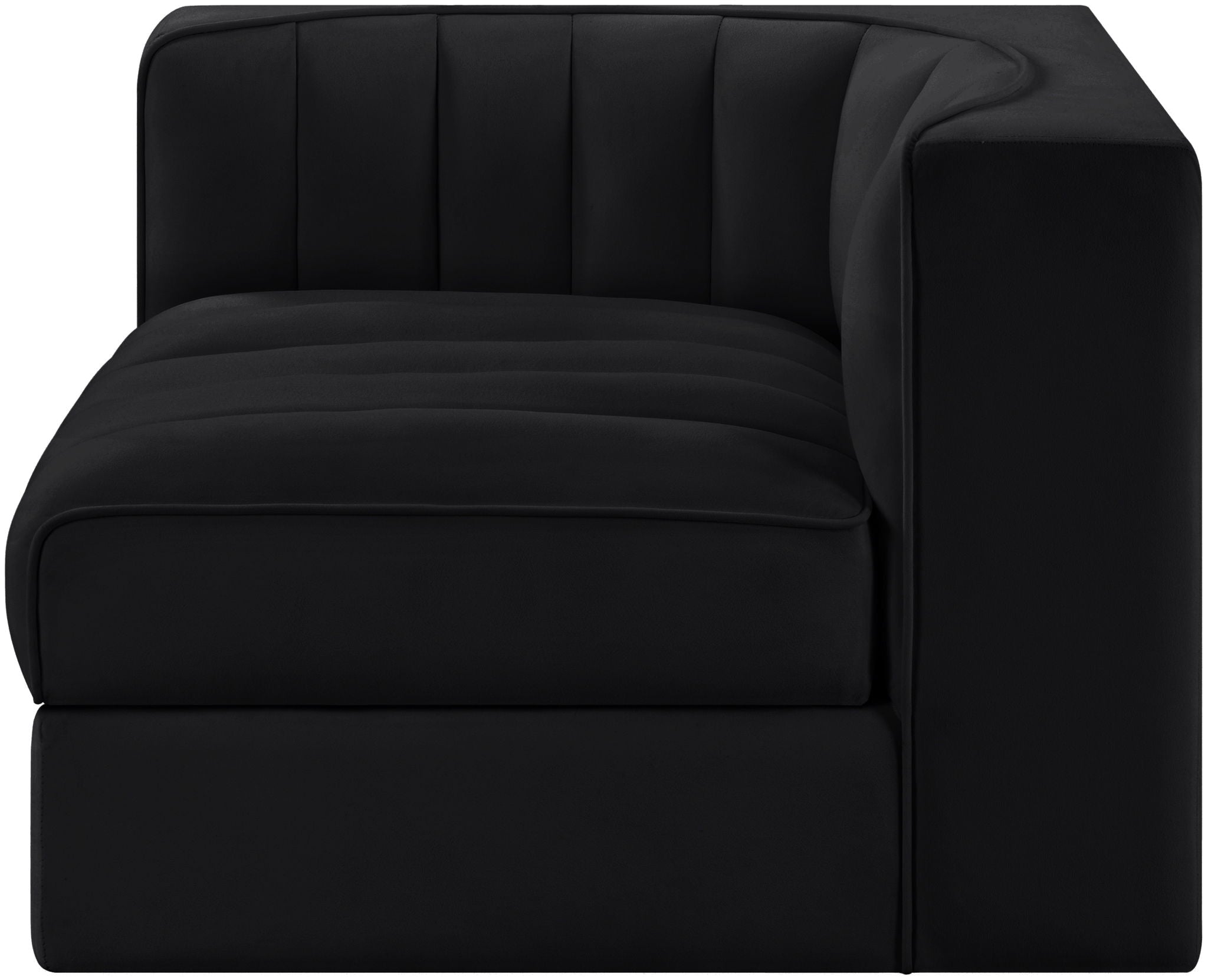 Rummi - Velvet Performance Fabric Upholstered Modular Corner Chair - Urban Living Furniture (Los Angeles, CA)