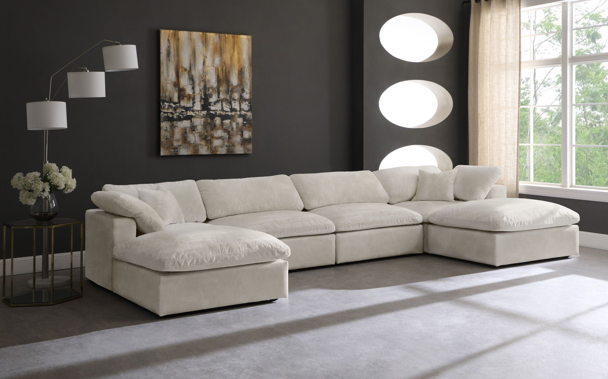 Cozy - 6 Piece Modular Double Chaise Sectional - Urban Living Furniture (Los Angeles, CA)