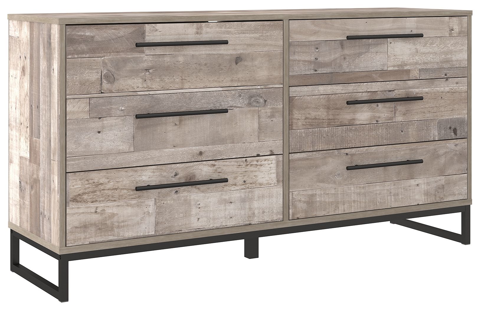 Neilsville - Whitewash - Six Drawer Dresser - Vinyl-Wrapped - Urban Living Furniture (Los Angeles, CA)