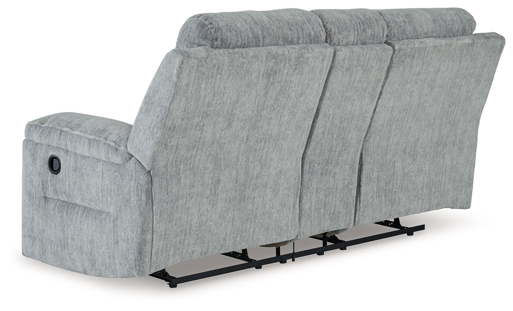 Buntington - Pewter - Dbl Reclining Loveseat with Console - Urban Living Furniture (Los Angeles, CA)