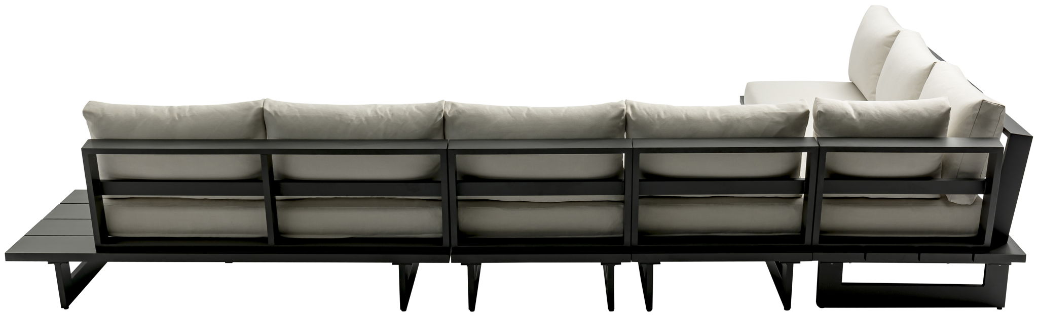Maldives - 5 Piece Water Resistant Outdoor Patio Modular Sectional With Gray Base - Urban Living Furniture (Los Angeles, CA)