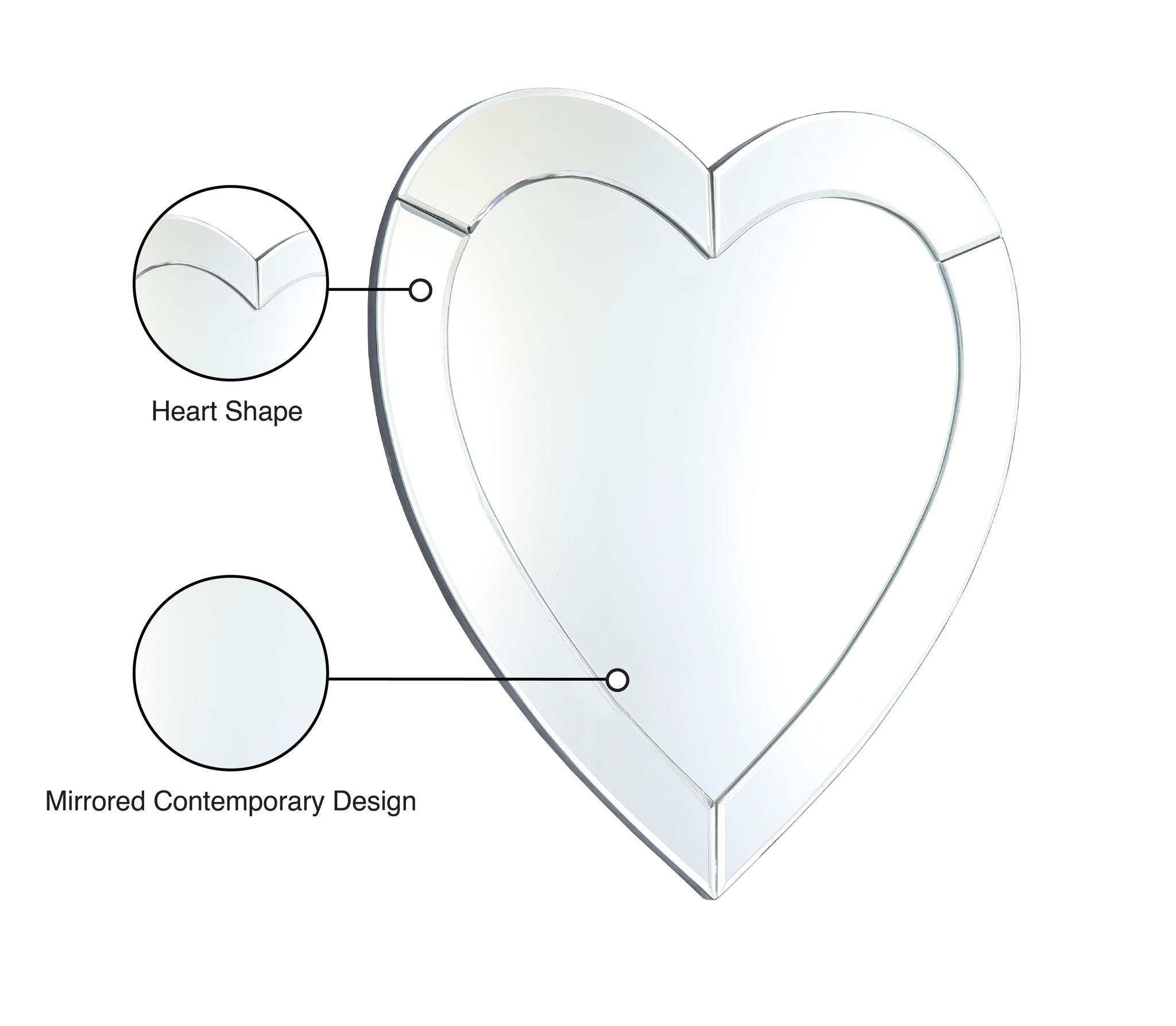 Heart - Mirror - Urban Living Furniture (Los Angeles, CA)