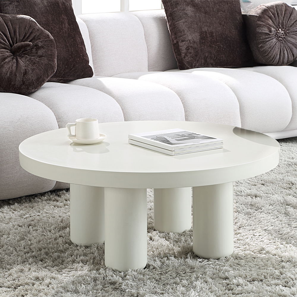 Sanat - Coffee Table - White - Urban Living Furniture (Los Angeles, CA)
