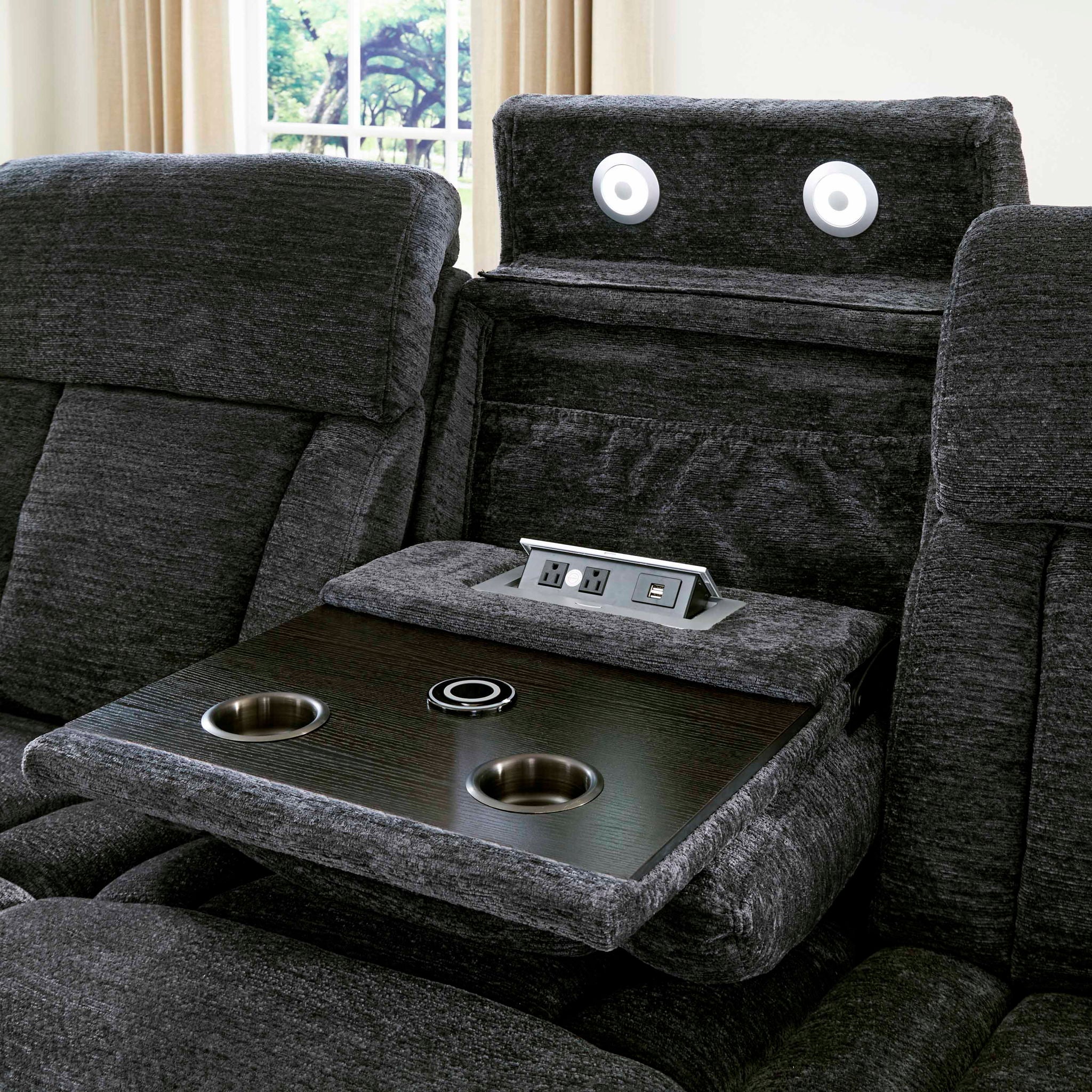Dalton - Power Drop Down Console Sofa - Urban Living Furniture (Los Angeles, CA)