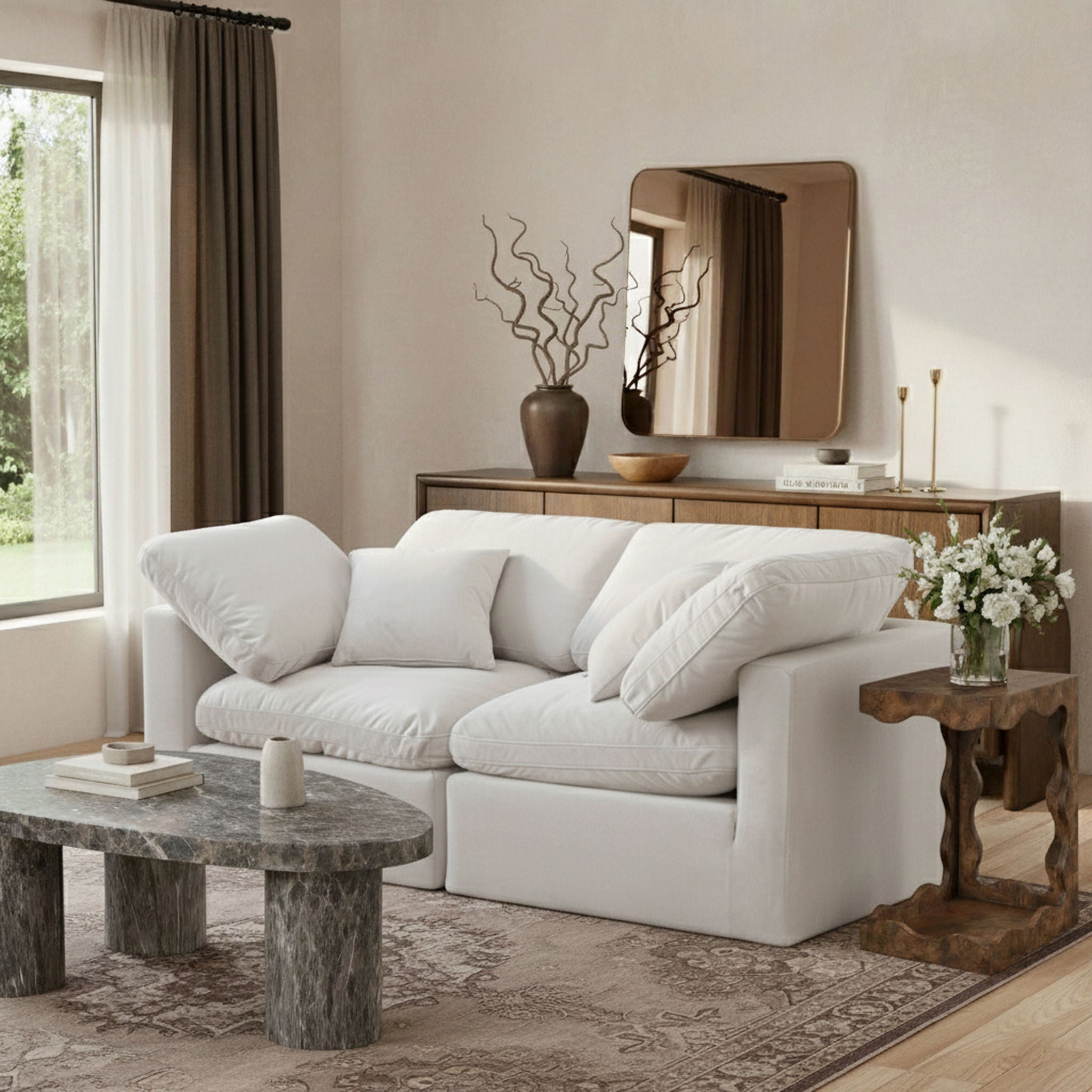 Indulge - Velvet 2 Seat Modular Sofa - Urban Living Furniture (Los Angeles, CA)