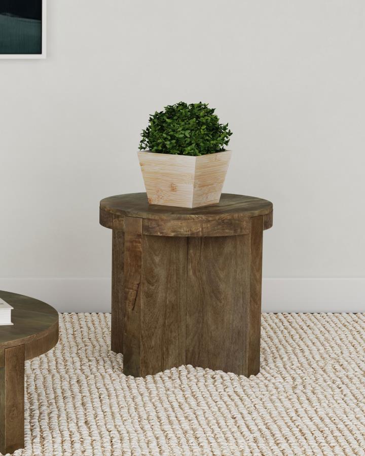 Kinkaid - Round Solid Mango Wood Table - Urban Living Furniture (Los Angeles, CA)