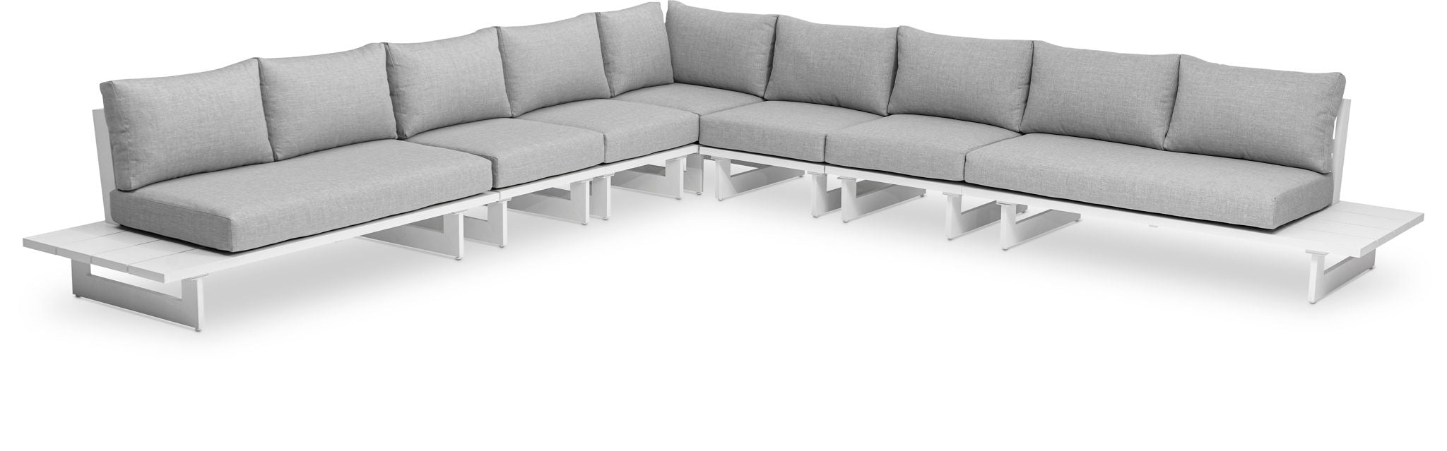 Maldives - 7 Piece Water Resistant Outdoor Patio Modular Sectional With White Base - Urban Living Furniture (Los Angeles, CA)