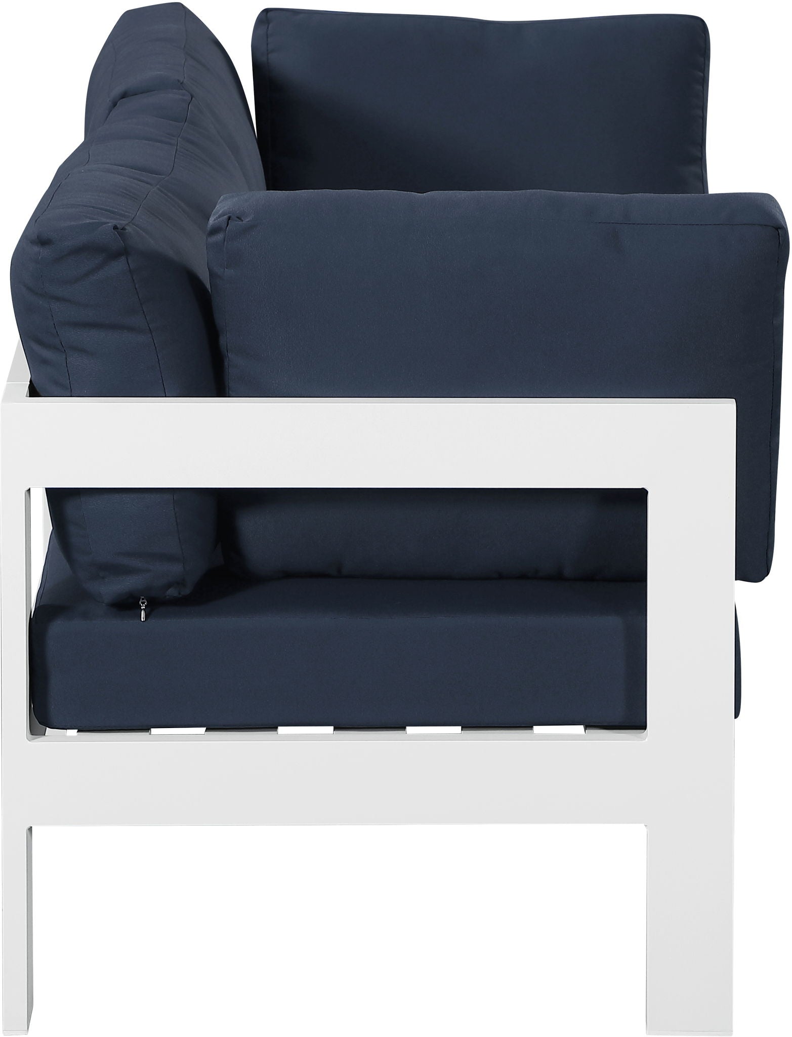 Nizuc - Outdoor Patio 2 Seat Modular Sofa With White Frame - Urban Living Furniture (Los Angeles, CA)