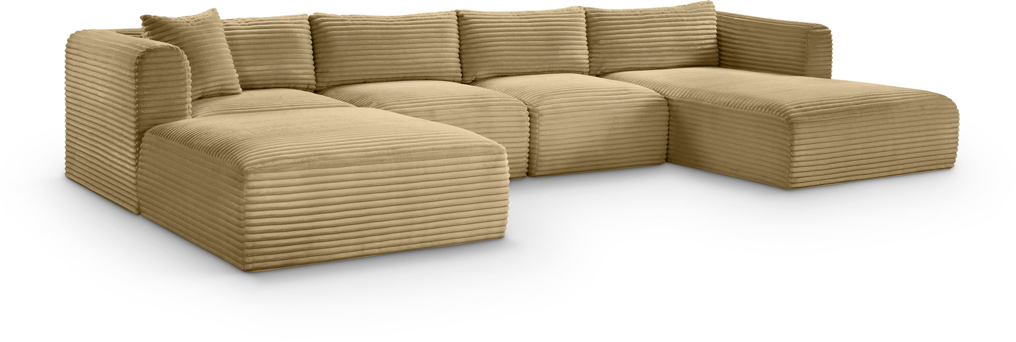 Shaggy - 5 Piece Modular Sectional With Chaise And Ottoman - Urban Living Furniture (Los Angeles, CA)