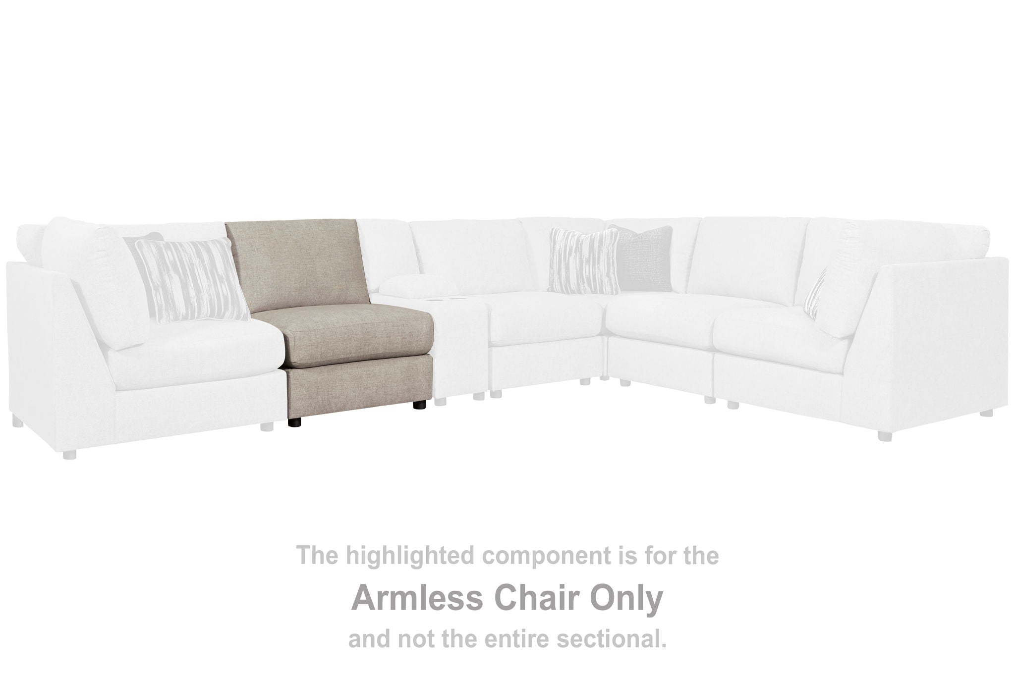 Kellway - Bisque - Armless Chair - Urban Living Furniture (Los Angeles, CA)