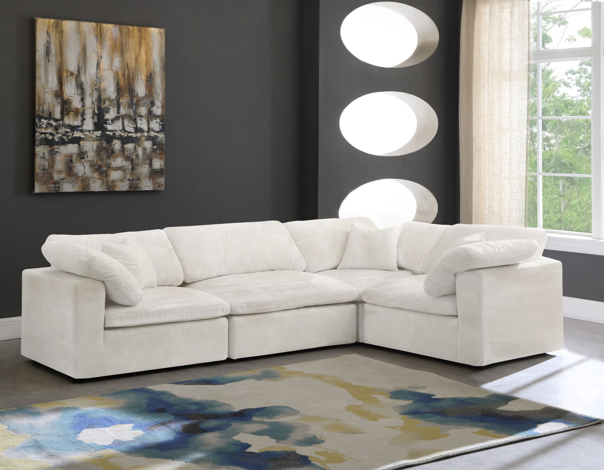 Cozy - 4 Piece Modular Corner Sectional - Urban Living Furniture (Los Angeles, CA)