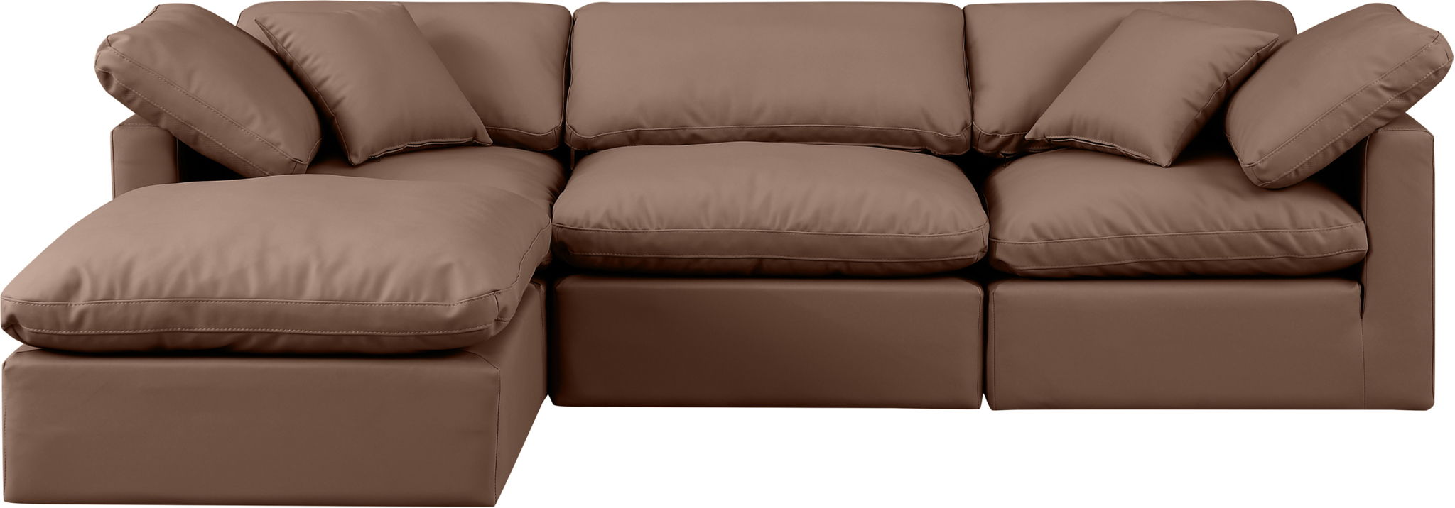 Indulge - Faux Leather 4 Piece Modular Sectional With Chaise - Urban Living Furniture (Los Angeles, CA)