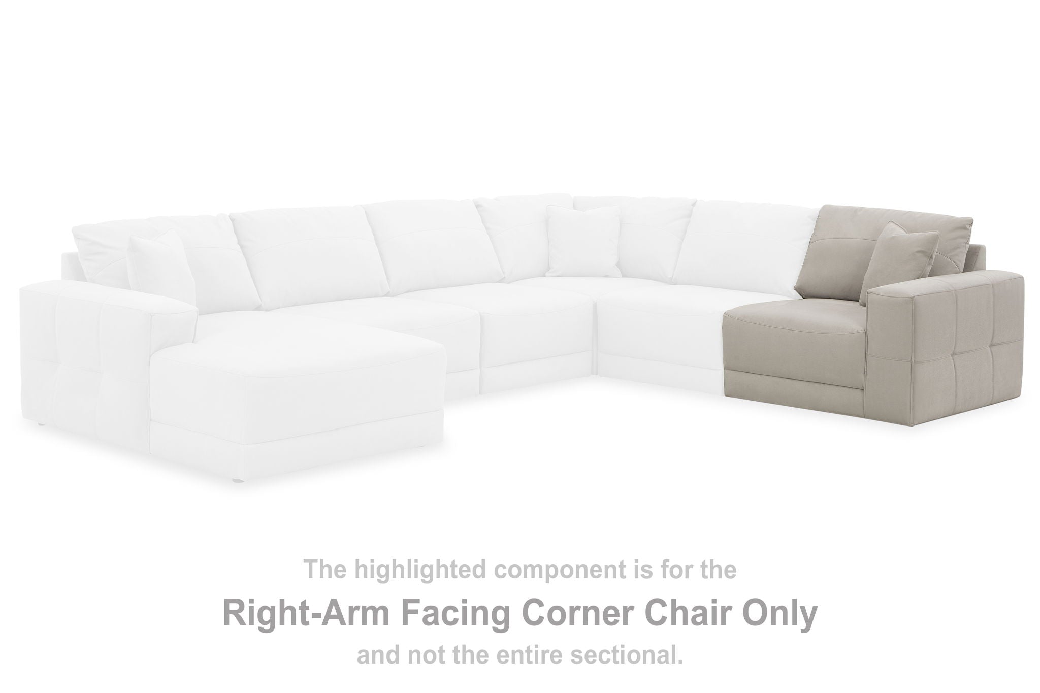 Next-Gen Gaucho - RAF Corner Chair - Gray - Urban Living Furniture (Los Angeles, CA)