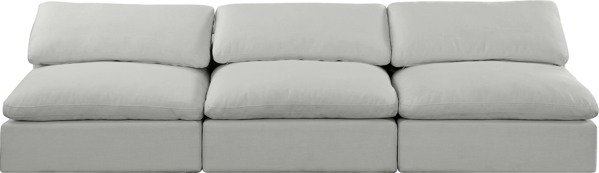 Comfy - Linen Modular Armless Sofa 3 Seats - Urban Living Furniture (Los Angeles, CA)