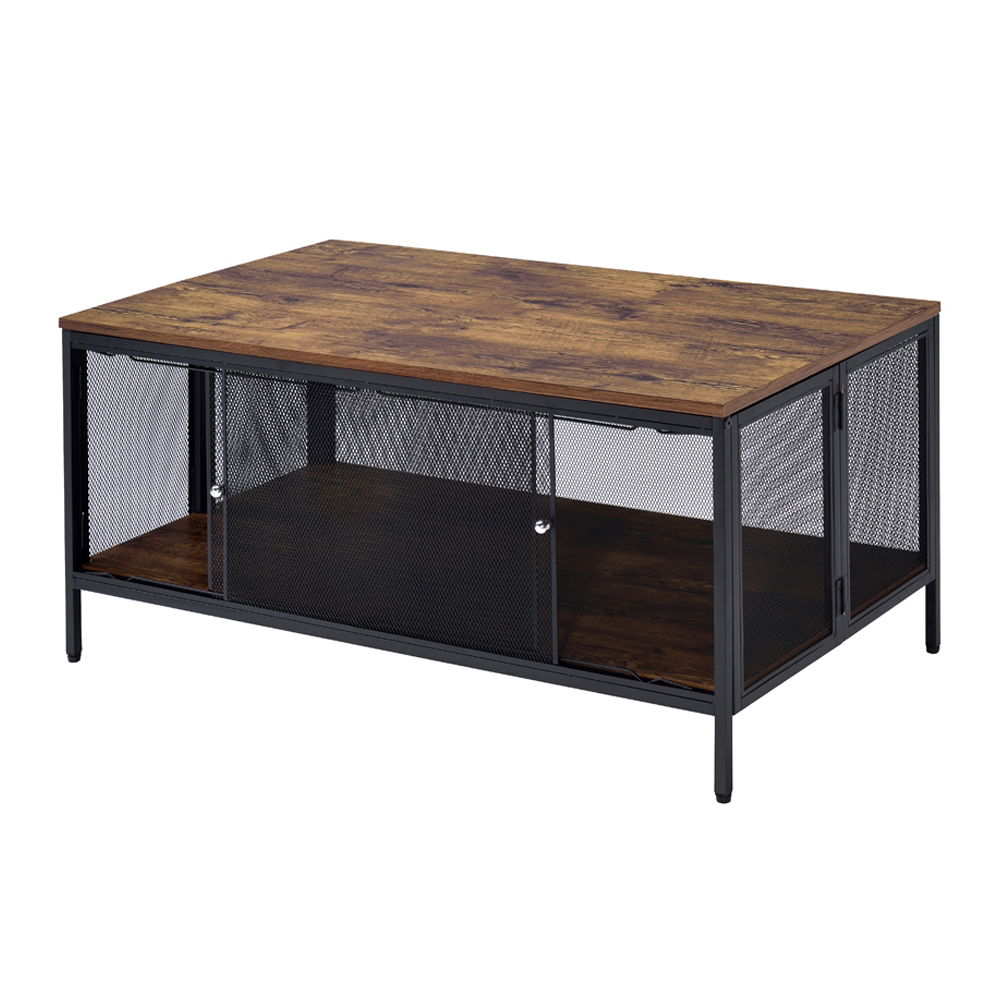 Winam - Coffee Table - Antique Oak & Black - Urban Living Furniture (Los Angeles, CA)