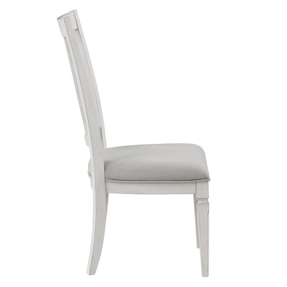 Katia - Side Chair (Set of 2) - Light Gray Linen & Weathered White - Urban Living Furniture (Los Angeles, CA)